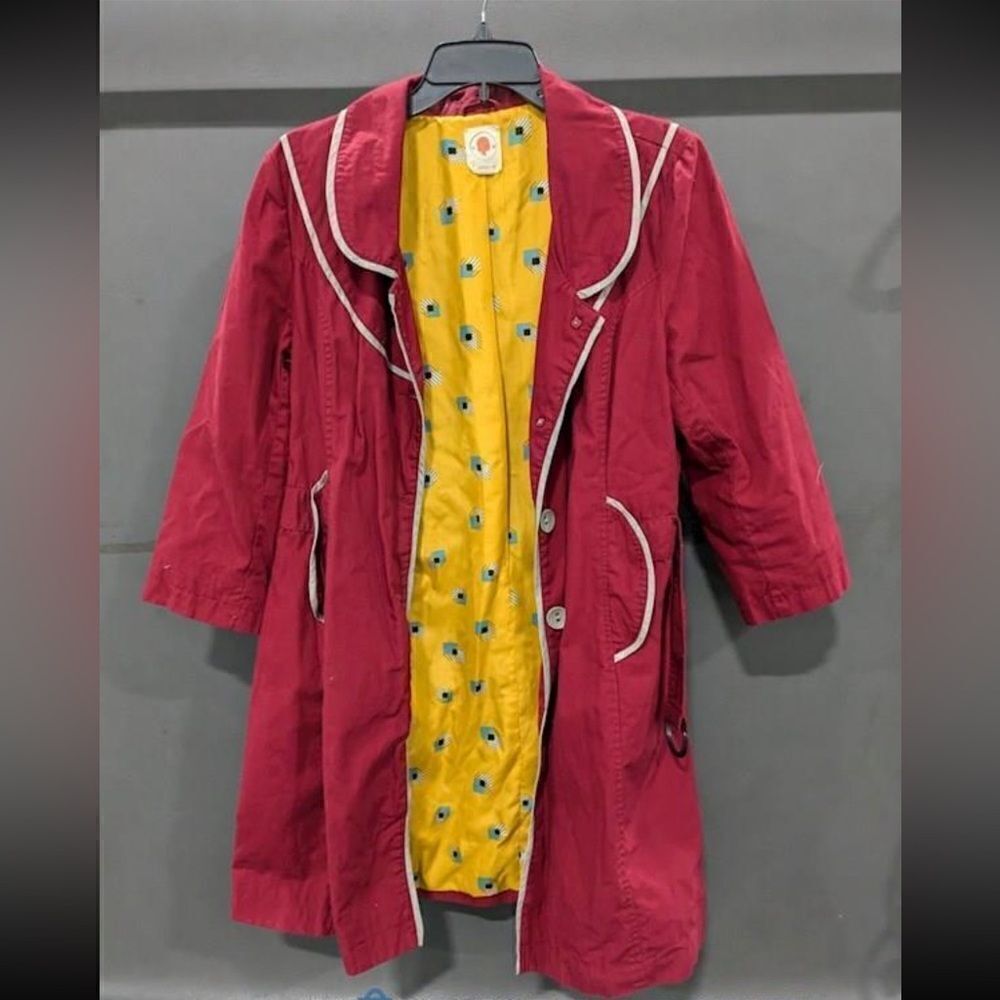 Anthropologie Tulle mod all weather trench coat